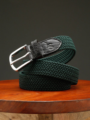 LOUIS STITCH Men Casual Green Nylon Belt