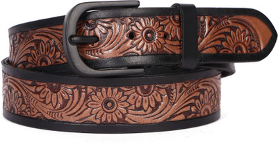 Celtic Men Casual Brown Genuine Leather Belt