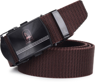 HENEDA Men Casual Brown Nylon Belt