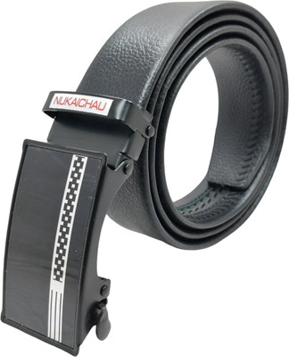 NUKAICHAU Men Formal, Casual, Evening, Party Black Artificial Leather, Texas Leatherite Belt