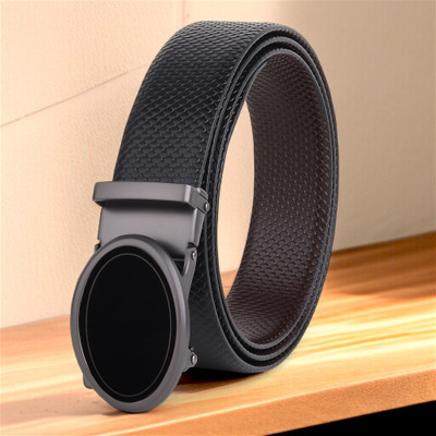 Roadster Men Formal Black Genuine Leather Belt