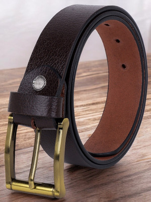 KILLER Men Casual, Evening, Formal, Party Brown Artificial Leather Belt