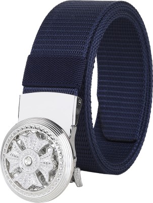 WOOD BAZAR Men Blue Nylon Belt