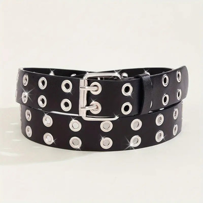VEMILIO Men & Women Casual, Party Black Artificial Leather Belt