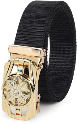 TPM Men Casual, Evening, Formal, Party Gold Nylon Belt