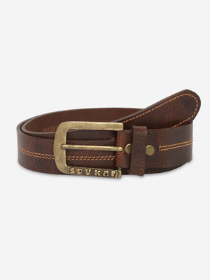 Spykar Men Casual Brown Genuine Leather Belt