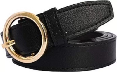 Niddleman Fashion India Girls Black Artificial Leather Belt