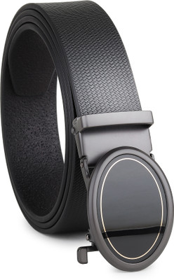 LOOPA Men Formal, Casual, Evening, Party Black Genuine Leather Belt