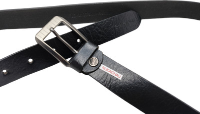 NUKAICHAU Boys Formal, Casual, Evening, Party Black Genuine Leather Belt
