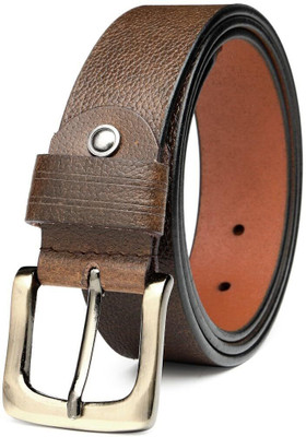 Mistercraft Men Casual Brown Genuine Leather Belt