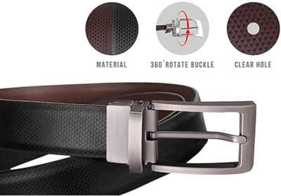 Vinylzone Men & Women Casual, Evening, Formal, Party Black Artificial Leather, Synthetic Belt
