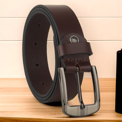 PROVOGUE Men Formal Brown Genuine Leather Belt