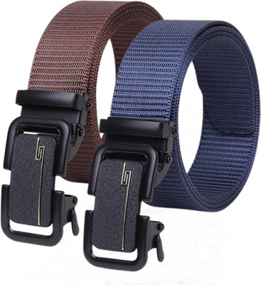 LAER Men Formal Multicolor Nylon Belt