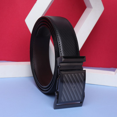 Roadster Men Casual, Evening, Formal, Party Black Artificial Leather Reversible Belt