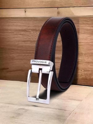 PROVOGUE Men Formal Brown Artificial Leather Belt