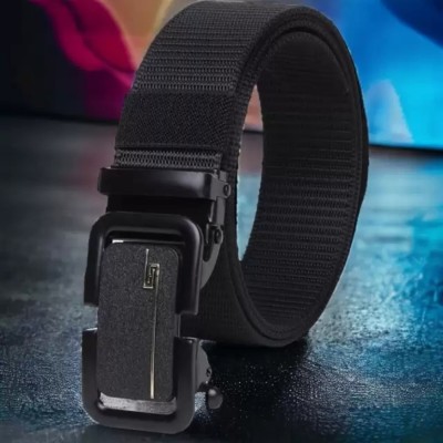 LUXURY LEATHER Boys Casual, Evening, Party Black Nylon Belt