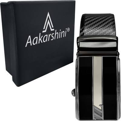 Aakarshini Men Formal Black Genuine Leather Reversible Belt