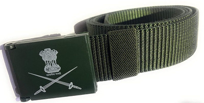 Kumar's Trend Men & Women Casual Green Nylon Belt
