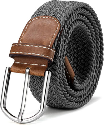 DARKLEATHERIS Men Casual, Evening, Formal Grey Nylon Belt