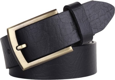 METRONAUT Men Black Genuine Leather Belt