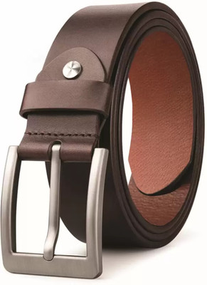 ROVERSOLE Men Casual, Formal, Party Black Genuine Leather Belt