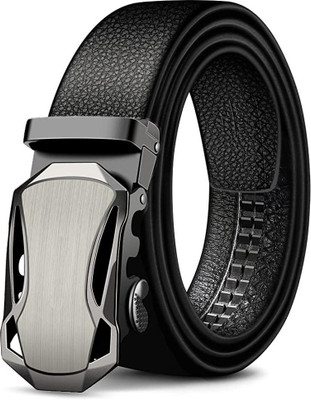 ZORO Men Formal, Party, Evening, Casual Black Texas Leatherite, Artificial Leather Belt