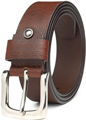 Mistercraft Men Casual Tan Genuine Leather Belt