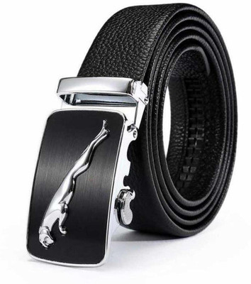VELDTH Men Black Genuine Leather Belt