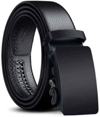 Icongadget Men Casual, Formal, Evening, Party Black Texas Leatherite Belt