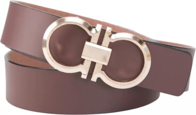 LUXURY LEATHER Boys Evening, Casual, Party, Formal Brown Synthetic Belt