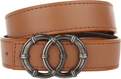 PROVOGUE Women Formal Tan Artificial Leather Belt