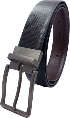 NUKAICHAU Boys Formal, Casual, Evening, Party Black, Brown Artificial Leather, Texas Leatherite Reversible Belt