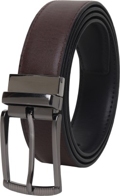 LOOPA Men Formal, Casual, Evening, Party Brown Artificial Leather Reversible Belt