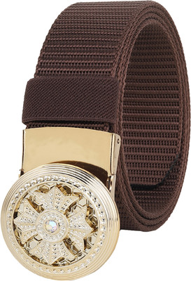 PROVOGUE Men Casual Brown Nylon Belt