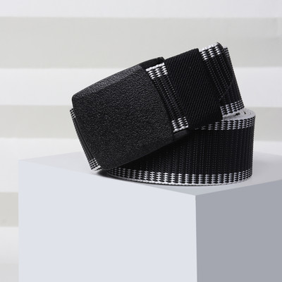 Mast & Harbour Men Casual Black Canvas Belt