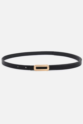 KAZO Women Casual Black Artificial Leather Belt