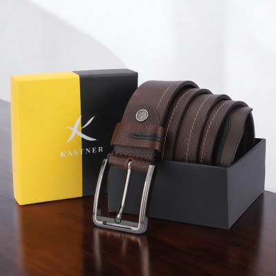 Kastner Men Formal, Casual, Party, Evening Brown Genuine Leather Belt