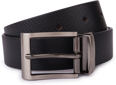 MOD AND MARKS Men Casual, Evening, Formal, Party Black, Brown Genuine Leather Reversible Belt