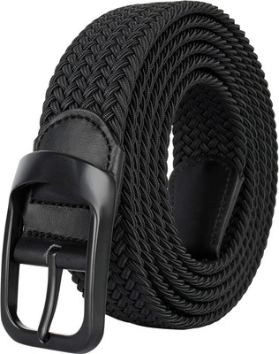 ZORO Men & Women Casual, Party Black Canvas Belt