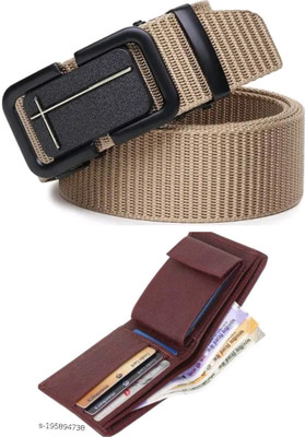 TPM Men Casual, Evening, Formal, Party Multicolor Nylon Belt