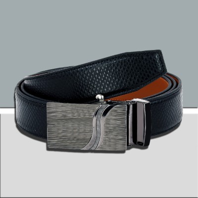 Leatherworld Men Casual, Evening, Party, Formal Black Artificial Leather Belt