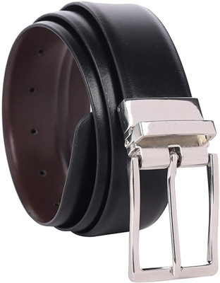 A K Daller Fashion Men & Women Casual, Evening, Formal, Party Black Genuine Leather Reversible Belt