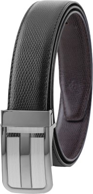 SAZARA Men Casual, Formal Black Genuine Leather Reversible Belt