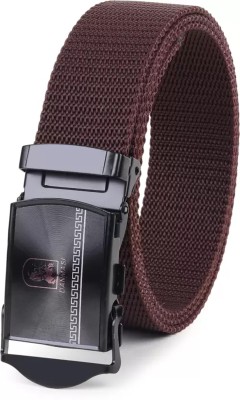 CLOCK21 Men Casual, Evening, Formal, Party Black Nylon Belt