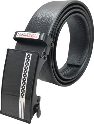 NUKAICHAU Boys Formal, Casual, Evening, Party Black Artificial Leather, Texas Leatherite Belt