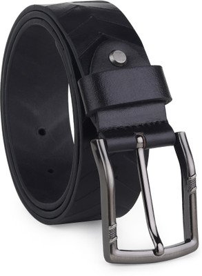 Roadster Men Formal, Casual, Party, Evening Black Genuine Leather Reversible Belt