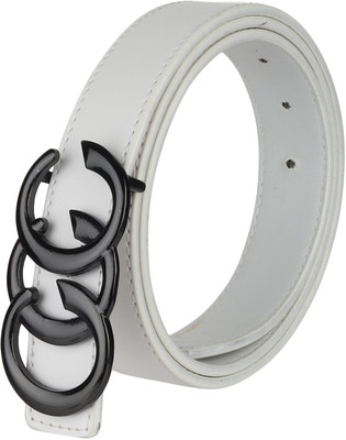 Dressberry Women Formal, Casual, Evening, Party White Artificial Leather Belt