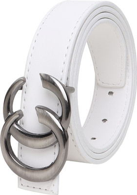 Dressberry Women Formal, Casual, Evening, Party White Artificial Leather Belt