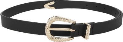 Forever Glam By Pantaloons Women Casual Black Fabric Belt