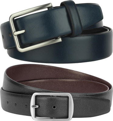 Jungler Men Evening, Party, Formal, Casual Blue, Brown, Black Genuine Leather Belt